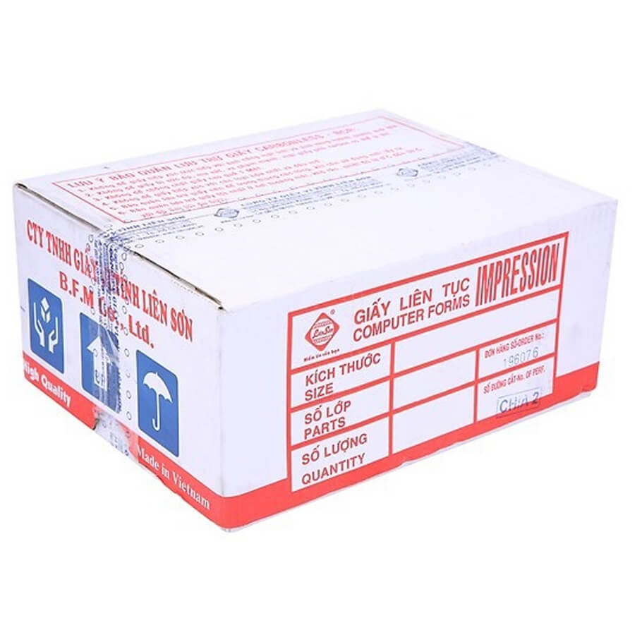 Giấy in liên tục 2 liên khổ A5 210mm